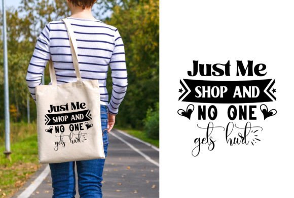 A Bold 'Just Me Shop' Design for T-Shirts & Craft Graphics