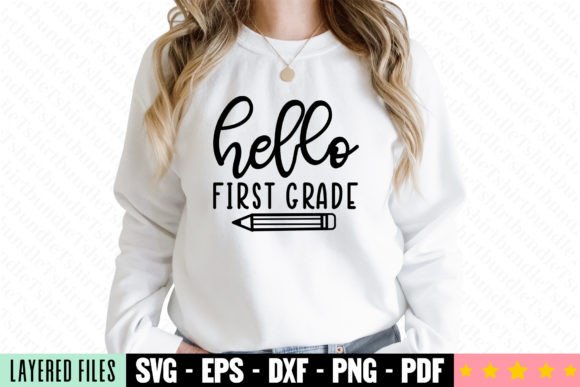 A Designer's Look at the Hello First Grade Craft SVG