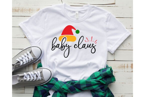 Baby Claus: A Festive Graphic for T-Shirt Designs and Branding
