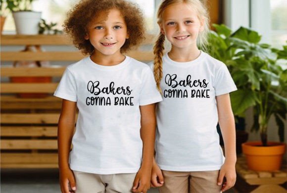Bakers Gonna Bake Graphics: A Playful T-Shirt Design Asset for Publishing