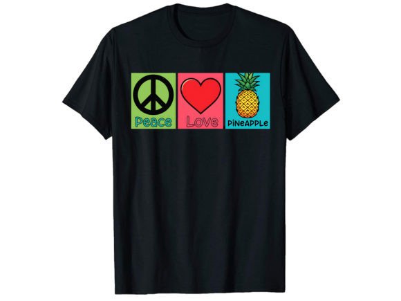 Peace Love Pineapple T-Shirt: A Versatile Graphics Asset