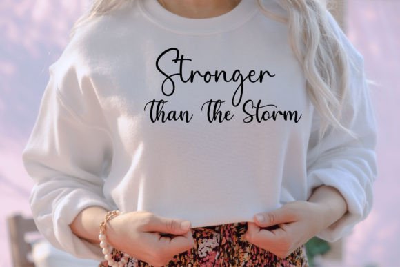 Stronger Than the Storm: A Versatile Graphics Set for T-Shirt Designs