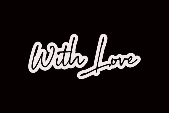 With Love: A Charming Graphics and T-Shirt Design Asset